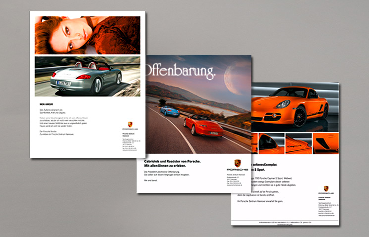 Porsche Zentrum Hannover Anzeigenwerbung Printwerbung