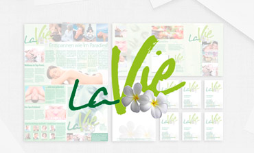 LaVie Wellness+Spa Logodesign + Geschäftsuasstattung